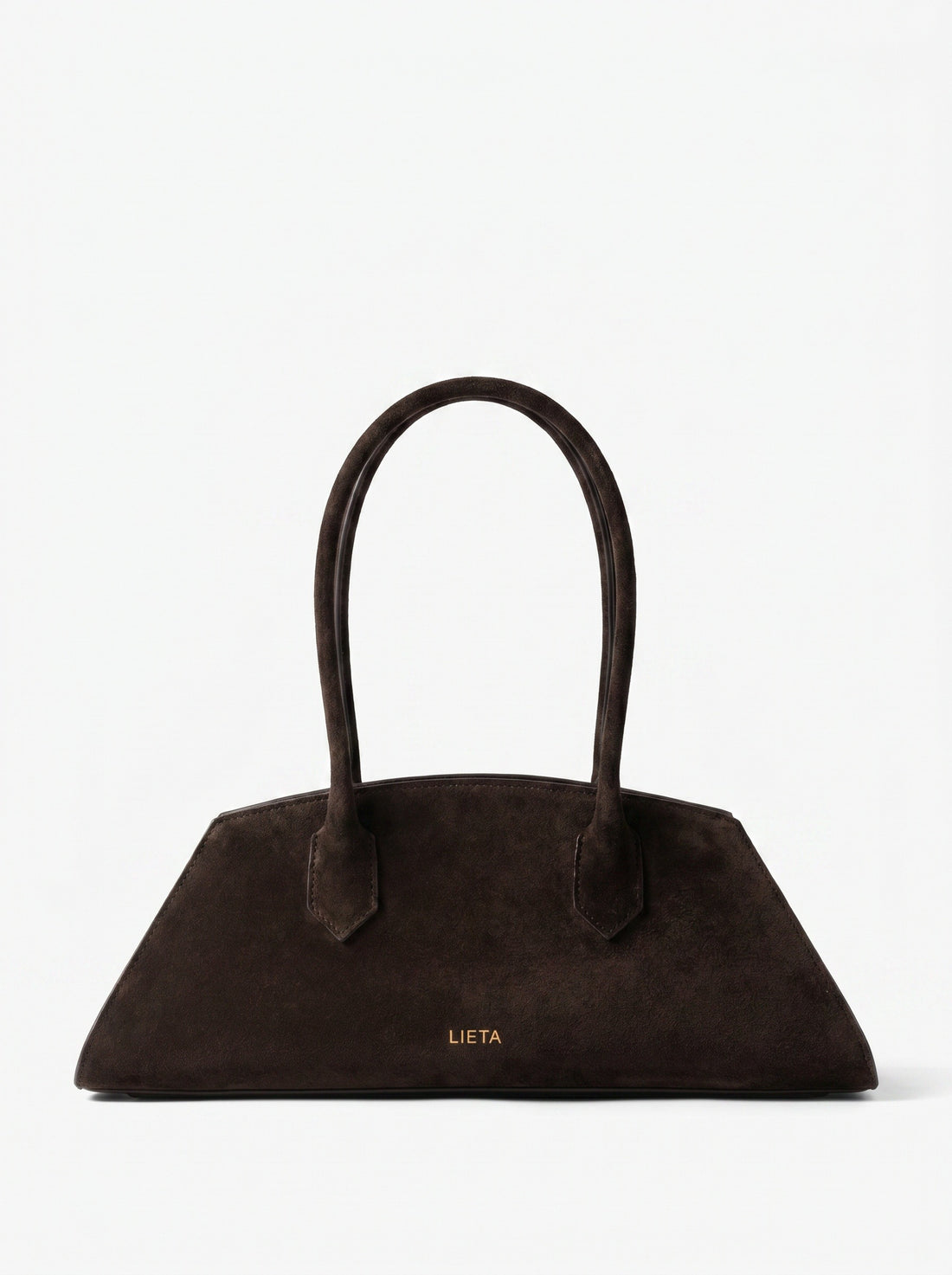 The Lungo in Suede Chocolate — clean 01 front