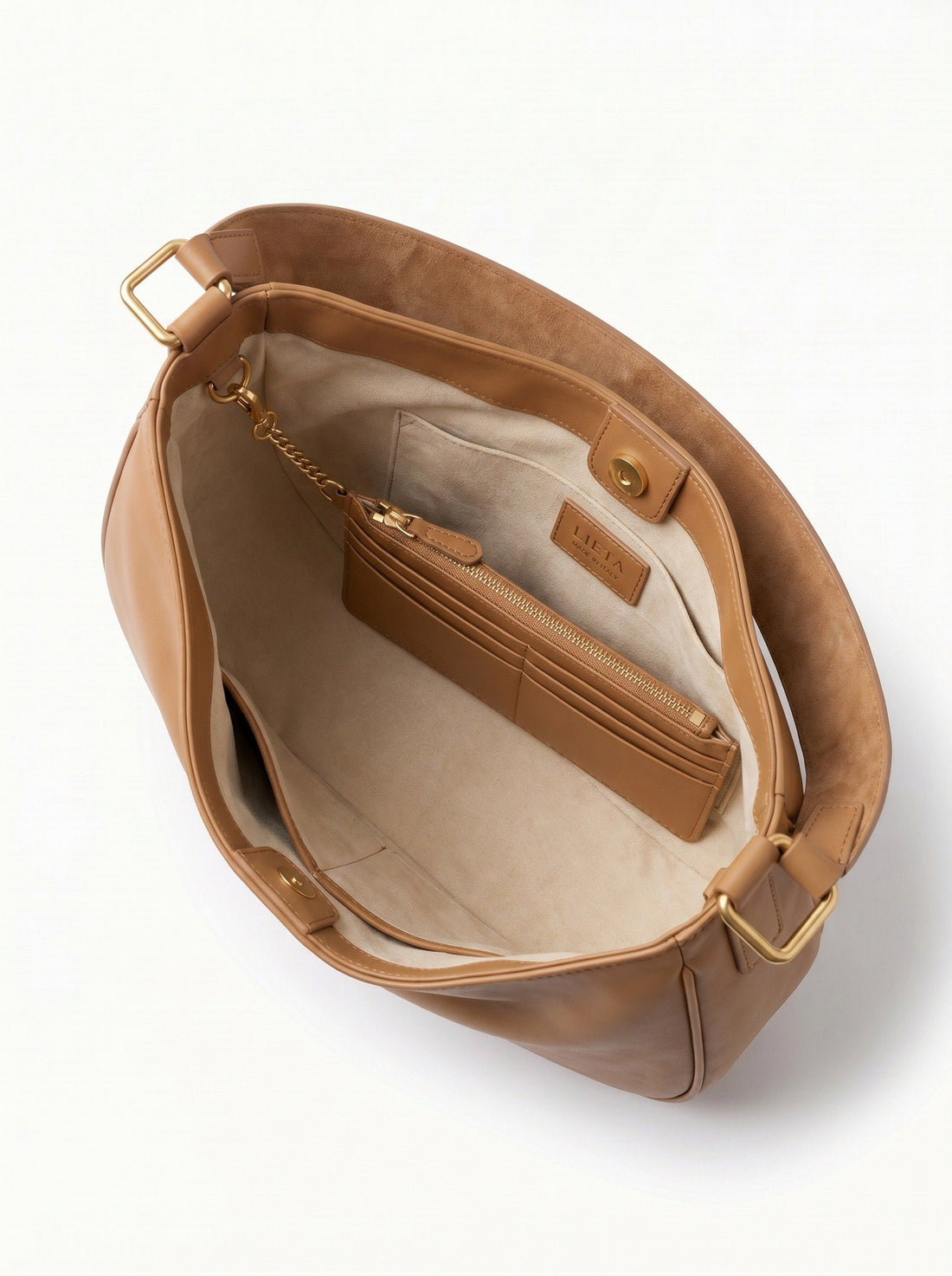 The Abbraccio in Camel — interior organizer